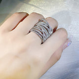 Inlaid Fine Brick Exaggerated Creative Ring – Small Gift Ideas — 5