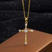 Silver Vintage Cross Necklace For Women – Jewelry Gift Ideas — 7
