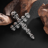 Vintage Skull Cross Pendant Necklace – Jewelry Gift Ideas — 6