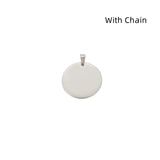 Stainless Steel Round Circle Heart Pendant – Jewelry Gift Ideas — 3
