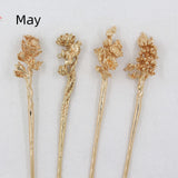 Antique Material Flower Season Hairpin – Stylish Gifts — 12