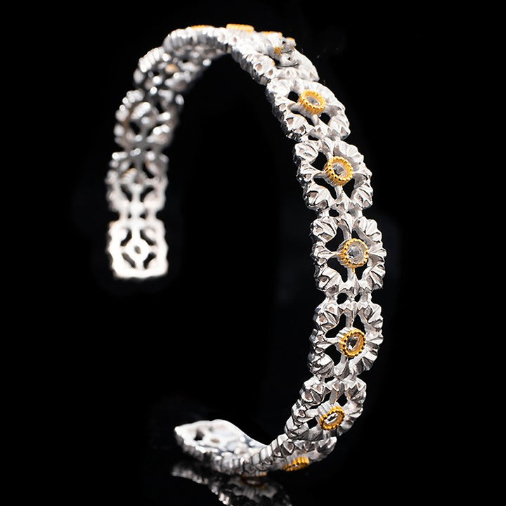 S925 Silver Natural Topaz Bracelet – Jewelry Gift Ideas — 1