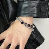 Titanium Steel Double-layer Burst Beads Bracelet – Jewelry Gift Ideas — 1