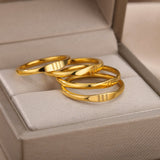 Simple Figure Men's And Women's Stainless Steel Rings – Gifts for Her — 5