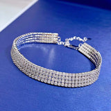 High Carbon Four Rows Full Rhinestone Couple – Jewelry Gift Ideas — 2