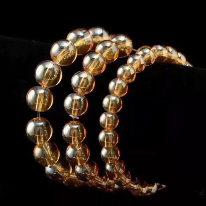 Yellow Crystal Bracelet Exhibition With Golden – Jewelry Gift Ideas — 1