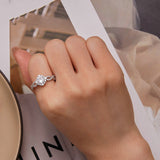 Fashion Platinum Plated Zircon Ring – Stylish Gifts — 2