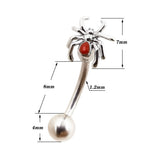 Eyebrow Nail Spider Punk Retro Titanium Steel Rod – Beauty Gifts — 5