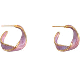 Korean Fashion Twisted Oil Drop Earrings – Stylish Gifts — 4