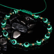Rainbow Eye Crystal Bead Pull Adjustable Bracelet – Jewelry Gift Ideas — 10