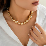 Exaggerated Punk Contrast Color Beaded Necklace – Jewelry Gift Ideas — 4