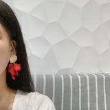 Fashion Distinctive Rose Petal Fringed Earrings – Stylish Gifts — 4