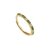 Popular Copper-plated Gold Emerald Zircon Ring – Holiday Gift Ideas — 5