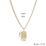 Alphabet Necklace Real Gold Plated Alphabet – Jewelry Gift Ideas — 11