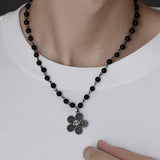 Small Flower Sparkling Beaded Necklace – Jewelry Gift Ideas — 4