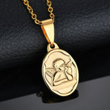 Cute Angel Stainless Steel Necklace For Boys – Jewelry Gift Ideas — 4
