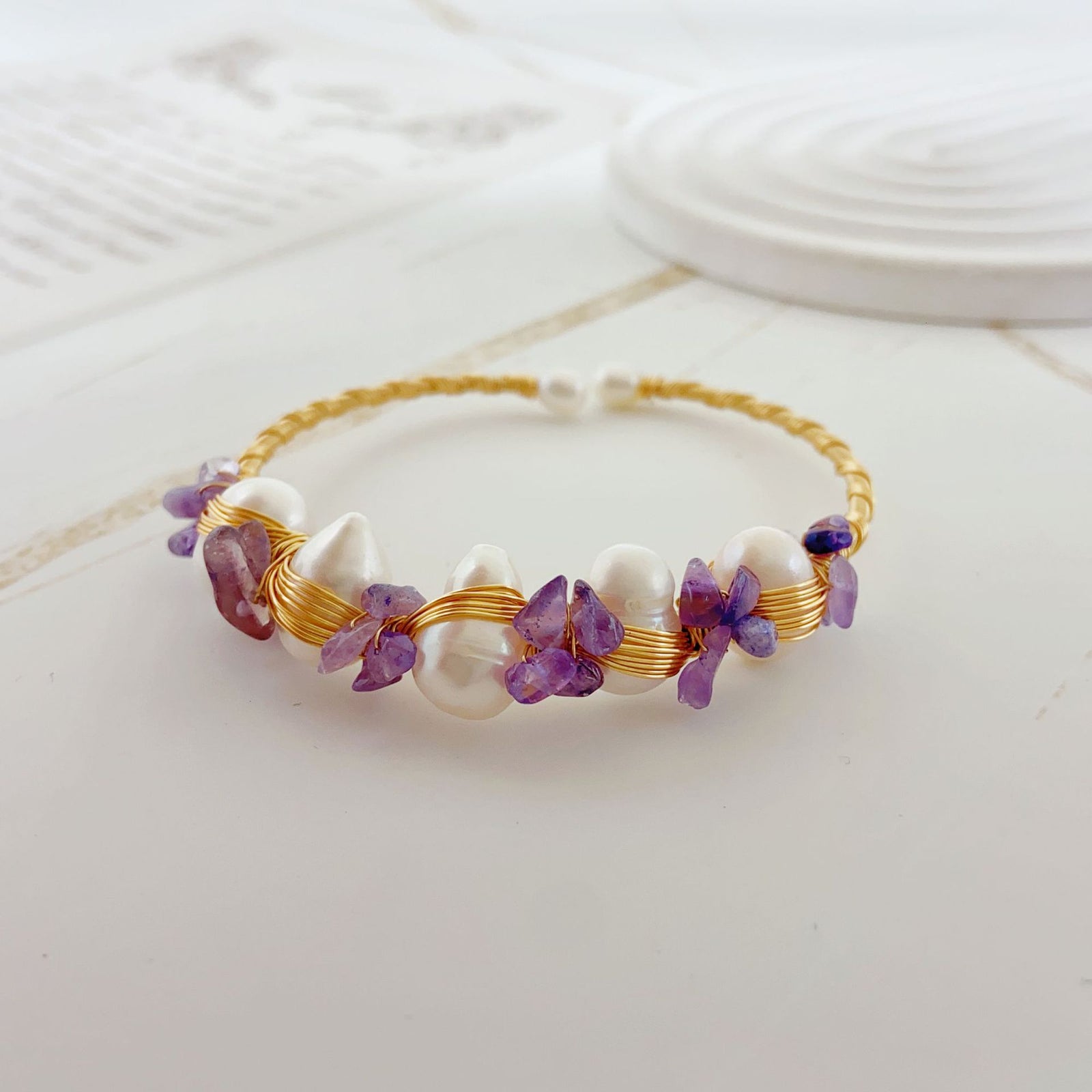 Hand-woven Pearl Bracelet Versatile Item – Jewelry Gift Ideas — 1
