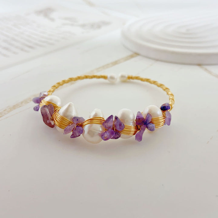Hand-woven Pearl Bracelet Versatile Item – Jewelry Gift Ideas — 1