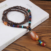 Men's And Women's Ethnic Necklaces Retro Wooden Beads – Gifts for Her — 5