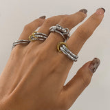 Stainless Steel Layered Pearl Ring With A High-end – Stylish Gifts — 2