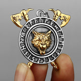 Wolf Head Titanium Steel Pendant Axe Celtic – Jewelry Gift Ideas — 5