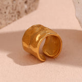 Minimalist Niche Stainless Steel 18K Gold Plated Wave – Birthday Gifts — 8