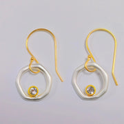 Irregular Circles Eardrops Rhinestone Sweet – Unique Gift Ideas — 2
