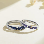 Sterling Silver Creative Enamel Gel Meteor Ring – Small Gift Ideas — 1