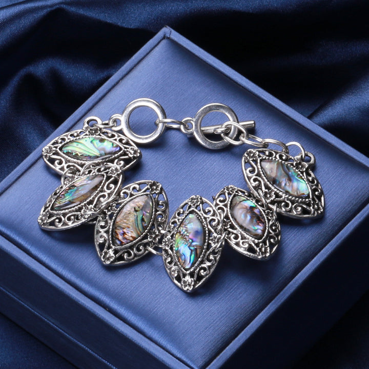 Fashion Personality Oval Abalone Bracelet Distressed – Stylish Gifts — 1