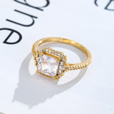 Hot Fashion Ladies Zircon Ring Silver Plated – Stylish Gifts — 2