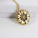 Flower-shaped Necklace Alloy Flower Sunflower – Jewelry Gift Ideas — 4