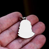 Stainless Steel Hipster Head Pendant – Jewelry Gift Ideas — 4