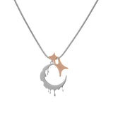 Titanium Steel Melting Moon Necklace Female – Jewelry Gift Ideas — 3
