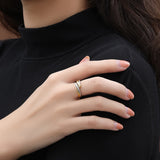 Irregular Water Ripple S925 Silver Ring Women – Gifts for Her — 1