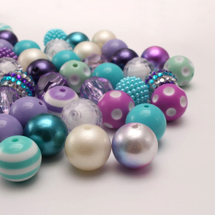 Mermaid Colored 20MM Acrylic Large Beads – Everyday Gifts — 1