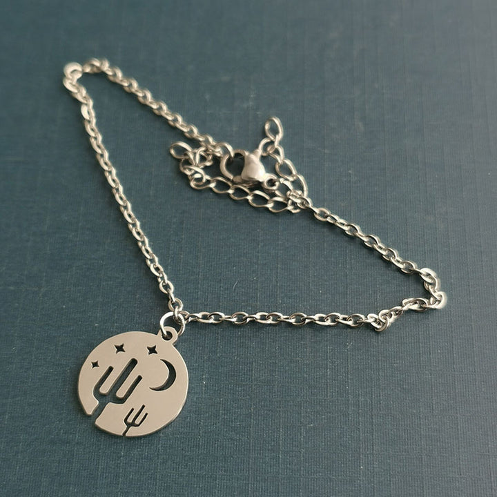 Korean Version Titanium Steel Hollow Star Moon – Jewelry Gift Ideas — 1