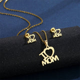 Mother's Day Jewelry Set Stainless Steel I Love – Jewelry Gift Ideas — 4