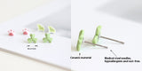 Handmade Ceramic Ear Studs Cute Cat Claw Earrings – Cat Lover Gifts — 7