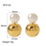 Fashionable All-match Round Pearl Earrings – Special Occasion Gifts — 11