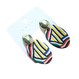Women's Exaggerated Contrast Geometric Clay Earrings – Gifts for Her — 2
