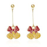 Creative Bells Rhinestone Painting Oil Christmas Stud – Creative Gifts — 2