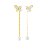 Asymmetric Butterfly Tassel Eardrops All-match Fashion – Stylish Gifts — 5
