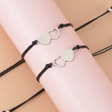 Stainless Steel Hollow Heart Hand-woven Card – Jewelry Gift Ideas — 5