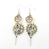 Women's Handmade Retro Gear Steampunk Earrings – Gifts for Her — 2