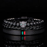 Micro Inlaid Leopard Head Bracelet Set – Jewelry Gift Ideas — 20