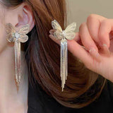 Butterfly Tassel Niche Creative Stud Earrings – Small Gift Ideas — 7