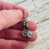 Bohemian Round Beaded Pendant Earrings Vintage – Jewelry Gift Ideas — 6