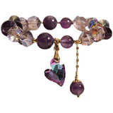 Purple Heart Crystal Bracelet Fashion Elegant – Jewelry Gift Ideas — 3