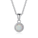 Women's Opal Opal Woven Silver Necklace – Jewelry Gift Ideas — 2