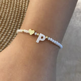 26 Letters White Shell Beaded Bracelet Women – Jewelry Gift Ideas — 14